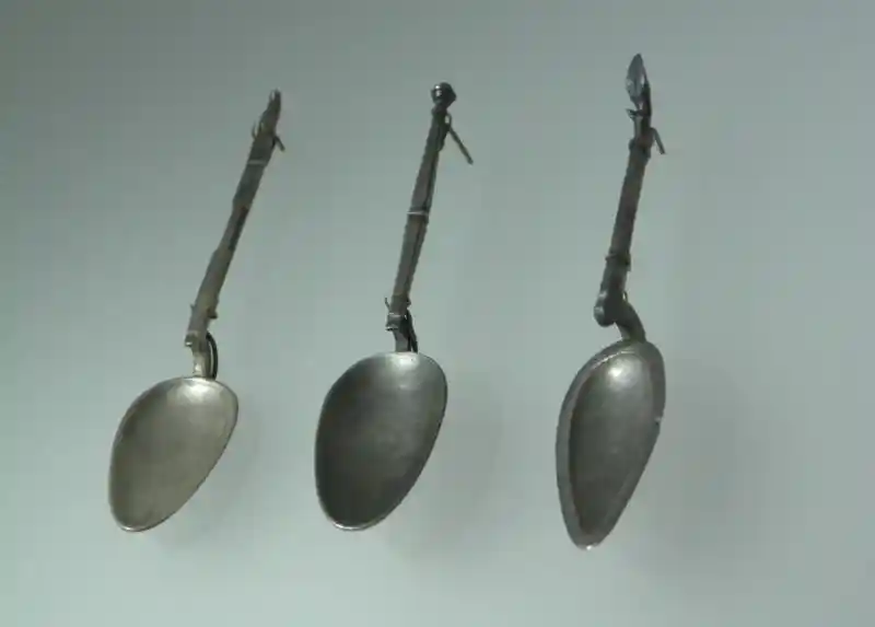 Roman silver spoon